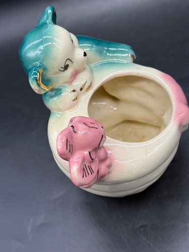 Royal Copely  honey bee and honey bear w/ bee succulent planter , 1950's - Picture 6 of 10