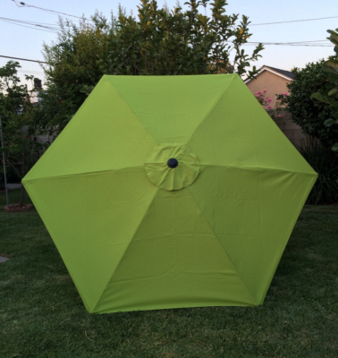 green patio umbrella covers 9ft Market 6 Rib Replacement Canopy Sage The front mesh vent allows for air to travel through the cover Clihome Patio Umbrella Covers for