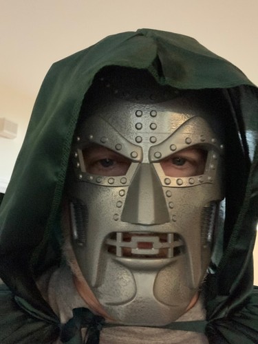 Doctor Doom Mask for Cosplay and Halloween Multiple Color Options - Picture 4 of 8