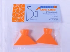 LOC-LINE 61507 2PCS 3" FLARE NOZZLE FITS 3/4" MODULAR HOSE 3" SLOT WIDTH 3.0 .75