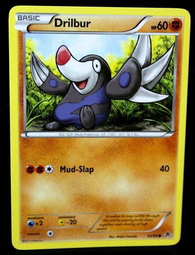 Pokémon TCG Drilbur BW - Emerging Powers 55/98 Regular Common - Foto 1 di 4