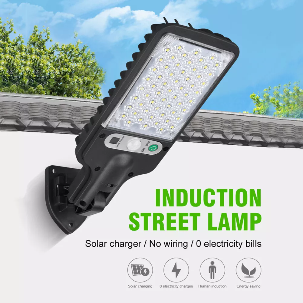 LED Solar Garage Lights 2.5W 5V with Remote Control for Courtyard N