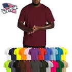 Mens Crew Neck T SHIRTS ACTIVE Solid Tee Short Sleeve Comfort Summer Basic