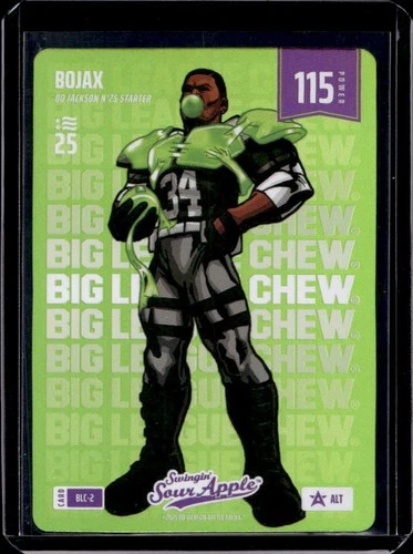 2025 Bo Jackson Battle Arena Bojax Big League Chew Sour Apple Alt #BLC-2