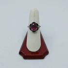 Vintage Sarah Coventry Sterling Silver 925 Glass Flower Themed Ring 8.75 4.3g