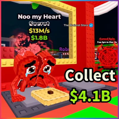 #ad Noo my Heart 🌹💔 VERY RARE ✅ Steal a Brainrot🔥ROBLOX $13.99
