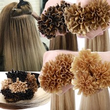 Nail U Tip Pre-Bonded Hair Extensions Keratin Real Remy Human Hair Highlight