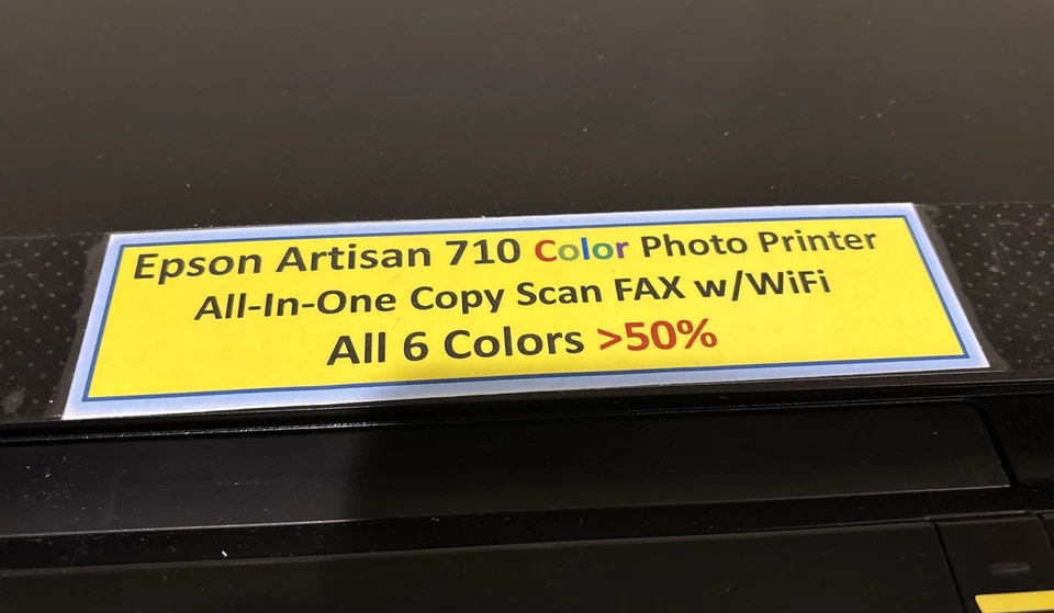 Epson Artisan 710 All-In-One Inkjet Printer.  Prints great color pictures.   - Image 2 of 4