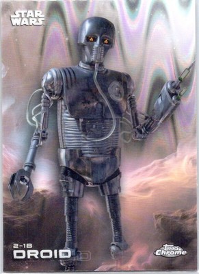 2025 Topps Chrome Star Wars #101 2-1B Medical Droid RayWave Refractor