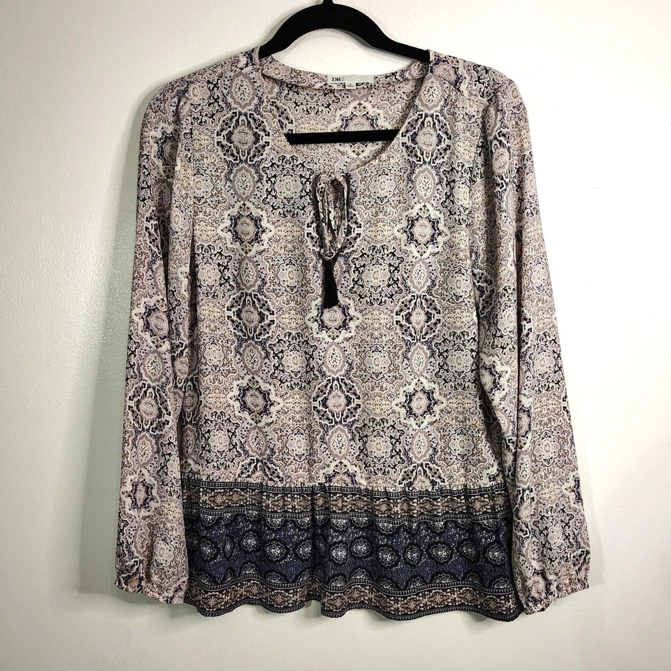 BOHO Casual & Career Bundle中号女式长袖衬衫混合套装 — 第 2/4 张图片