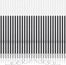 100 Pieces Ink Pen Refills Replaceable Ballpoint Pen Black Ink Refills