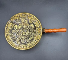 Vintage Weibro Brass Colored Ash Pan Made in USA Fireplace Accessory