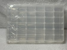 Clear Plastic Bead Small Things Storage Container Removable Dividers New