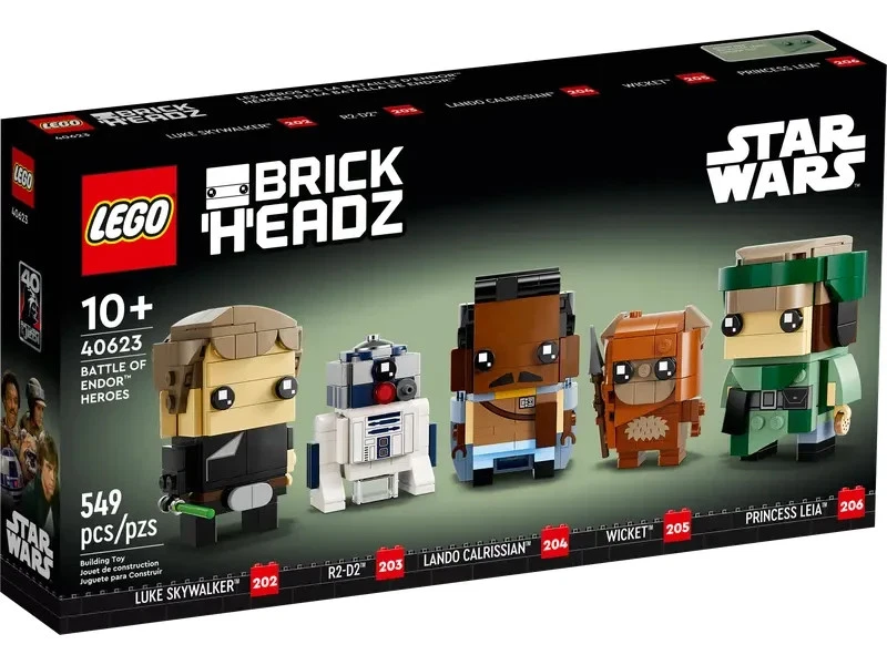 🌌 LEGO - BRICKHEADZ: STAR WARS BATTLE OF ENDOR HEROES (40623) - Nuevo, Caja Precintada Foto 3 de 4