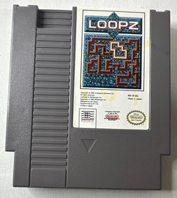 Loopz Nintendo NES Cartridge With Manual Tested Authentic