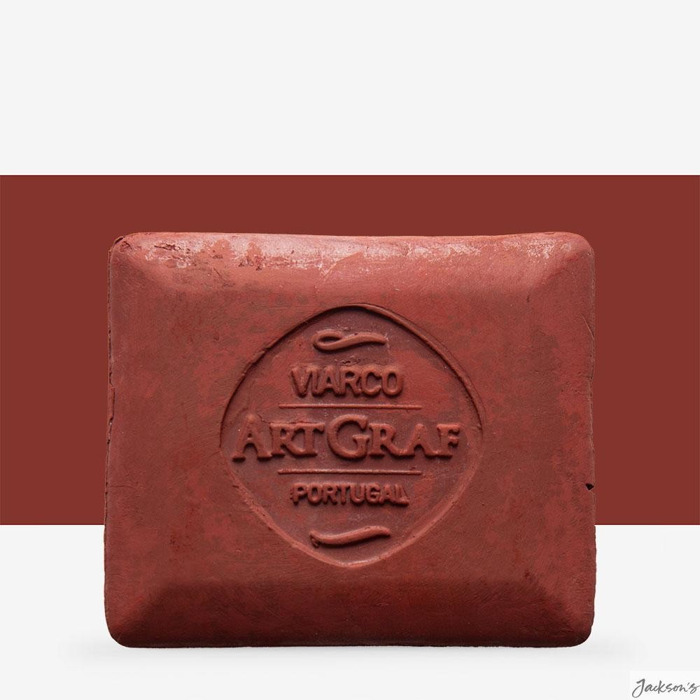 Viarco ArtGraf Tailor Shape Watersoluble Pigment Block 4.45x5.08cm Sanguine A...