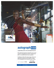 DANAI GURIRA AUTOGRAPH SIGNED 8x10 PHOTO BLACK PANTHER ACOA