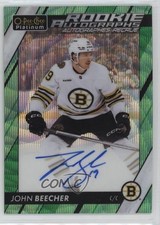 2024-25 O-Pee-Chee Platinum Emerald Surge 4/10 John Beecher #R-JB Auto 1rl2