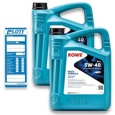 10L ROWE Motoröl Multi Formula 5W-40 MB 229.31 229.51 VW 505 00 505 01 BMW LL-04