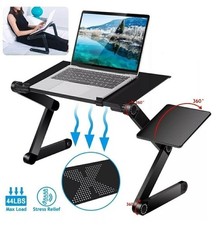 360  Adjustable Laptop Table Stand Lap Sofa Bed Tray Computer Notebook Desk    