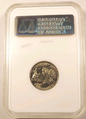 CAC Stickered Early NGC Holder, 1937 Buffalo Nickel MS-66, Gen Of 1st Hologram - Picture 5 of 9