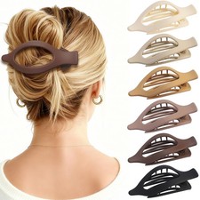 Flat Hair Clip 6 pcs Lay Down Claw Clips Hair Accessories for Women