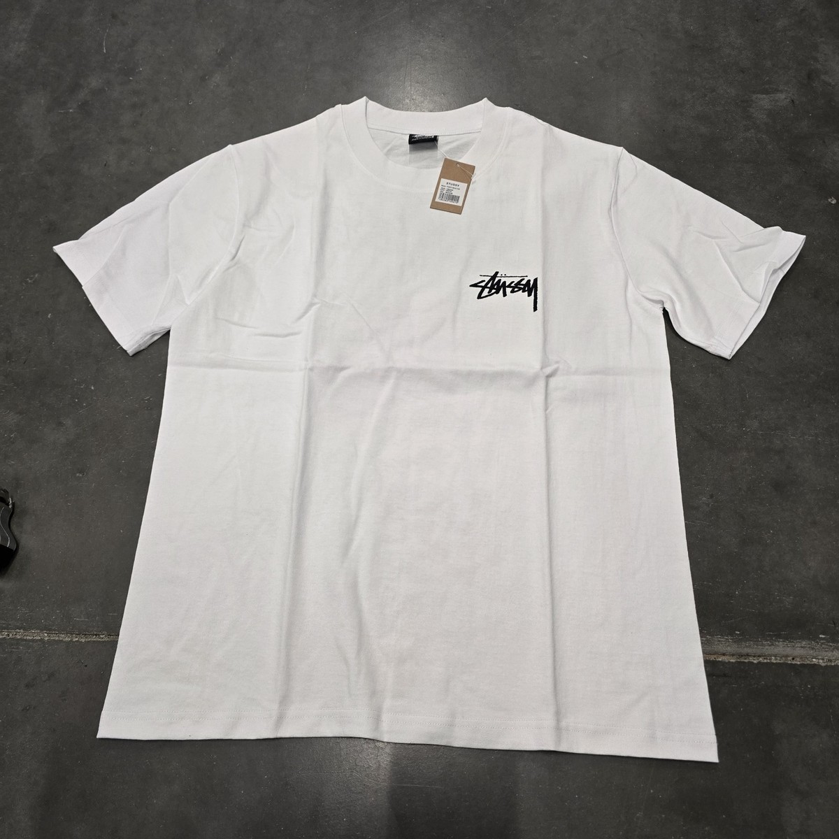 Stussy グラフィックTシャツ ホワイト Stussy Fuzzy Dice Tee White SS22 Men's Size medium Streetwear