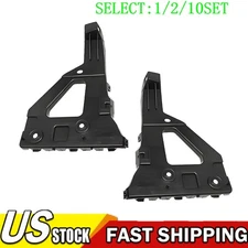 Pack of 2 Black Front Bumper Brackets For Audi A6 S6 2005-11 Left&Right US 1~10X