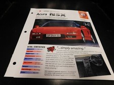 1990+ Acura NSX Spec Sheet Brochure Photo Poster