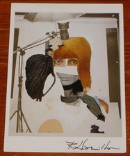 RICHARD HAMILTON FASHION PLATE SIGNED POSTCARD BEATLES UACC REGISTERED DEALERS