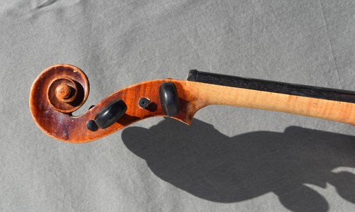 Antike feine 19. Deutsche Violine Modell Stradivari E.R. Pfretzschner 4/4 1966 - Bild 8 von 18