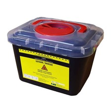 Kan&uuml;lenabwurfbeh&auml;lter, Polyethylen, schwarz 5L