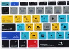 CC MacBook Silicone Shortcut Hot Key Keyboard Protective Cover Ski Premiere Pro
