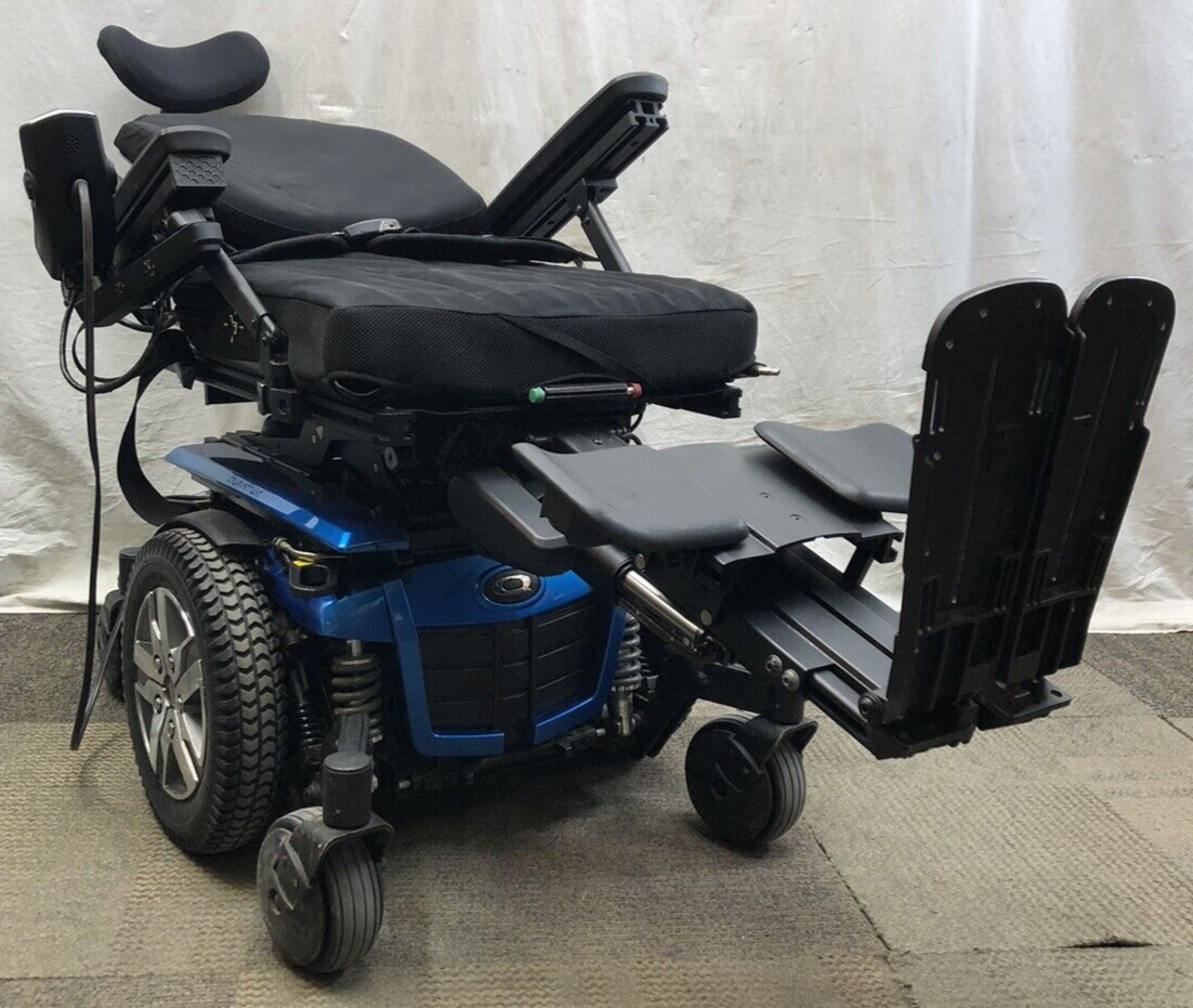Blue iLevel QUANTUM Q6 EDGE 2.0 WHEELCHAIR POWER LIFT TILT RECLINE LEG