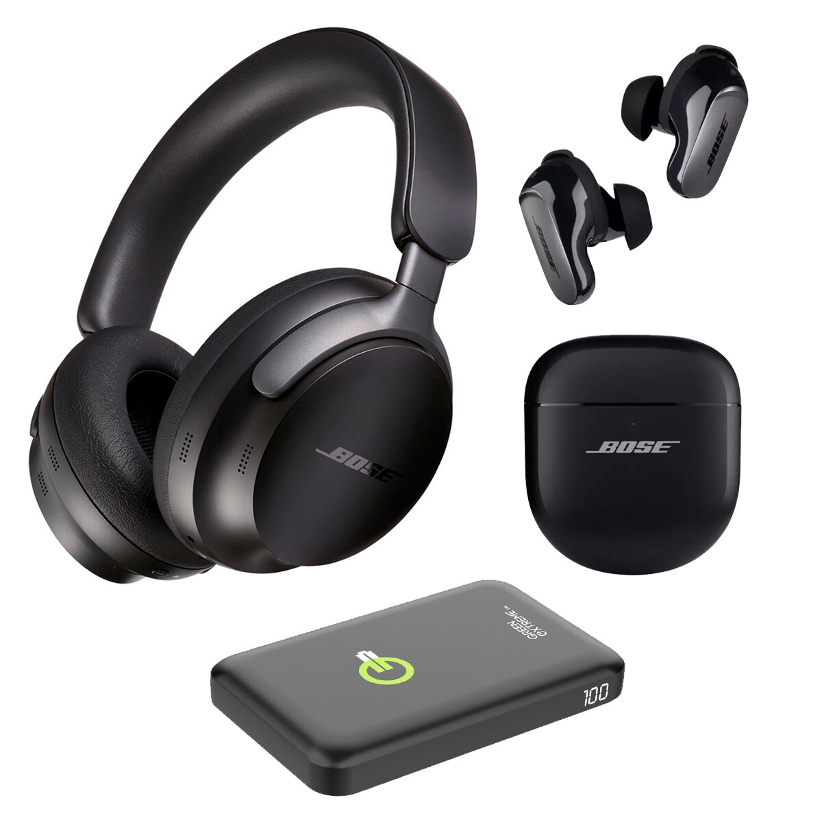 Bose QuietComfort Ultra Wireless Over-Ear Headphones with Earbuds and Power Bank-image