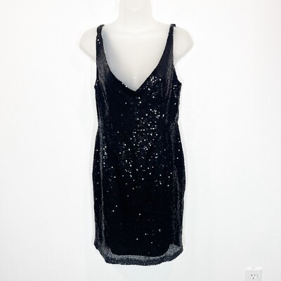 champagne showers black sequin bodycon dress Lulus Champagne Showers black sequin Bodycon Mini dress Size M