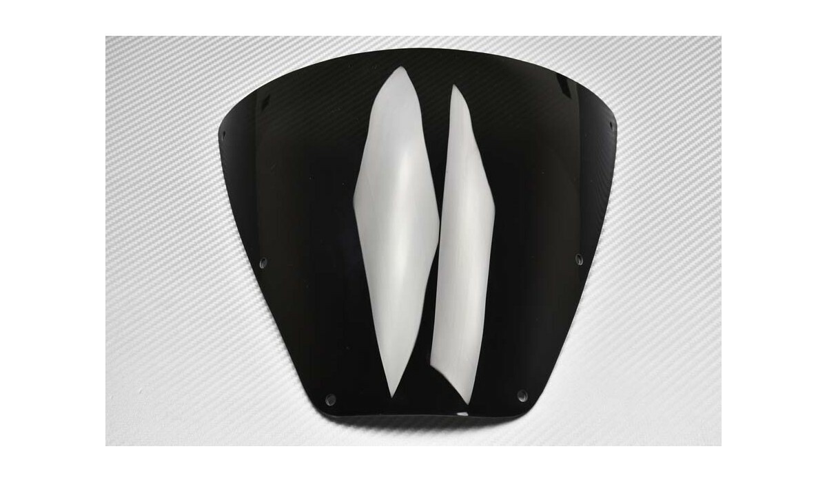 Bulle Double Courbure Ninja 400 Réduction Vent pour Route et Circuit - 3