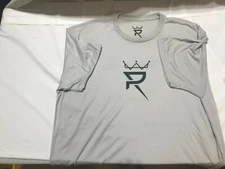 B37 PRINCE ROYCE Silver Hem Alter Ego Tee Shirt NEW XL Color Grey with Design