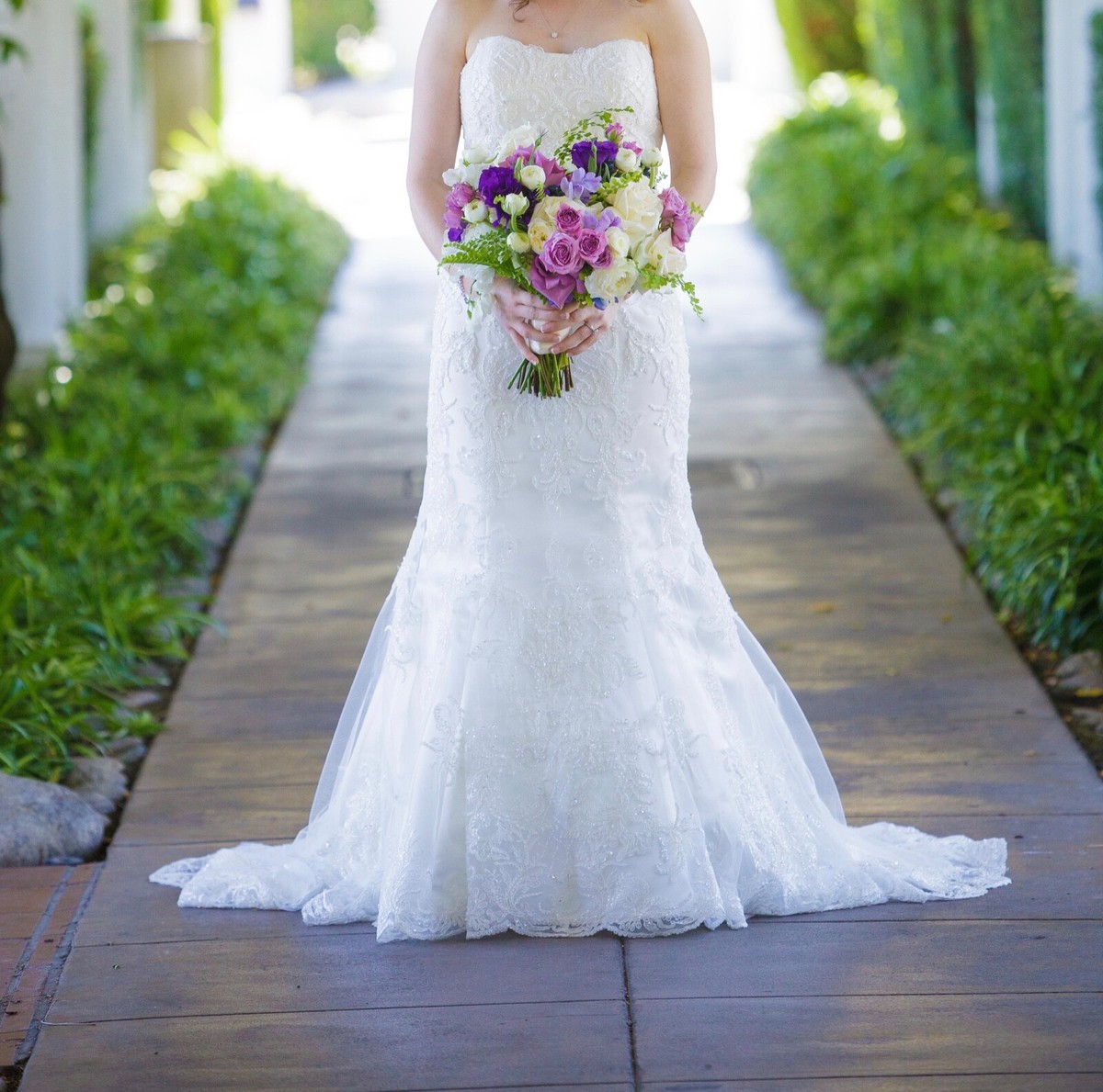 maggie sottero purple wedding dress Maggie Sottero