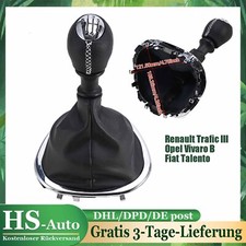 Pommeau Levier de Vitesse & Soufflet Pour Opel Vivaro B Renault Trafic III ◆6+R◆