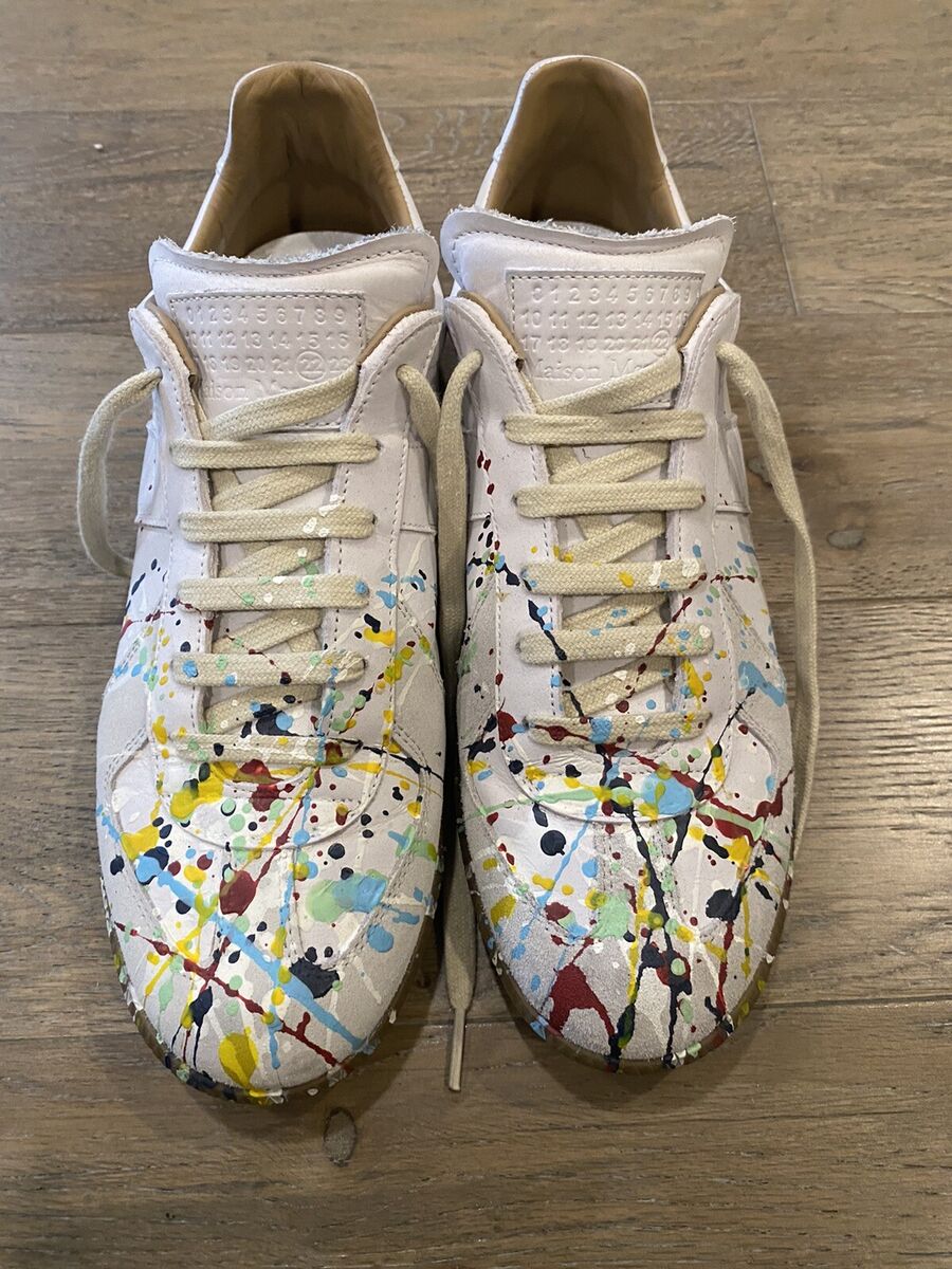 Maison Margiela Painted Splatter GAT Low size 42 (US9) new Maison Margiela Painted Splatter GAT Low size 42 (US9) new