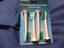 Sonic replacement brush heads 4 pc value pack blue indicator bridles P-HX-6014