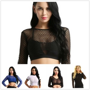 fishnet shrug top