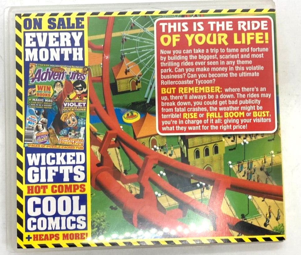 Disney Adventures RollerCoaster Tycoon Pc Cd Rom Game Jewel Case eBay