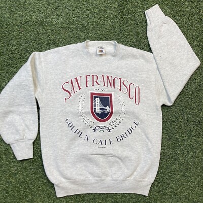 San Francisco Sweater Small Vintage Golden State Bridge Tourist Pullover