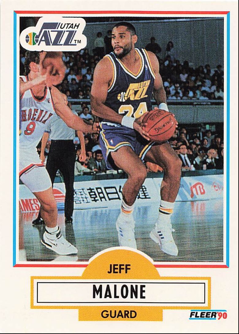 1990-91 Fleer Update Jeff Malone Utah Jazz #U-94