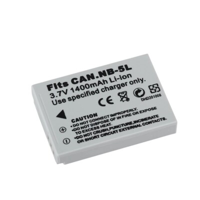 NB-5L Battery for Canon PowerShot S100 SX210 SX230 SD800 SD890 970 IS 980 990 HS
