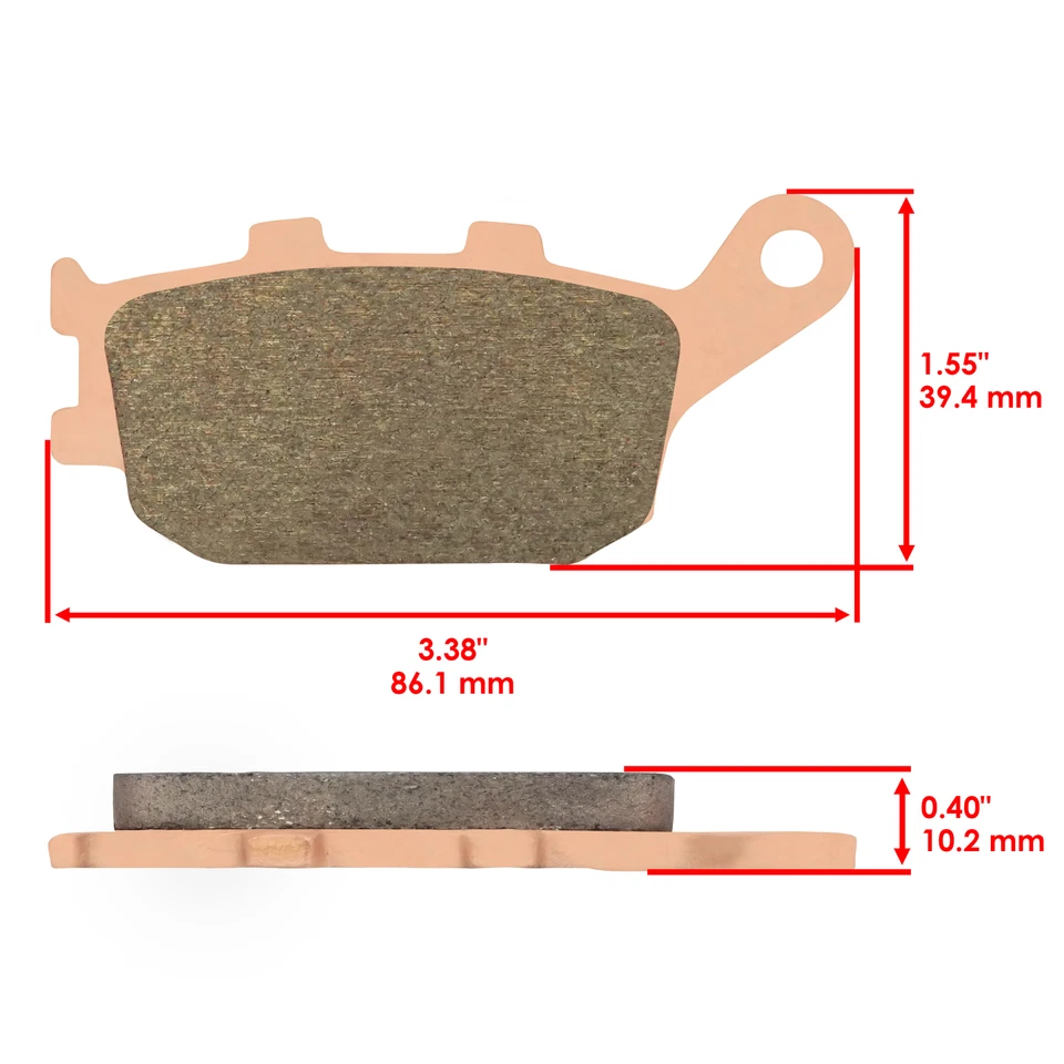 Front And Rear Brake Pads for Suzuki GSX1250Fa Bandit 1250F Abs 2016 — 第 3/4 张图片
