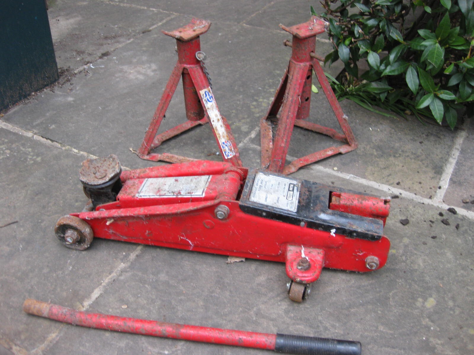 trolley jack and axle stands set eBay