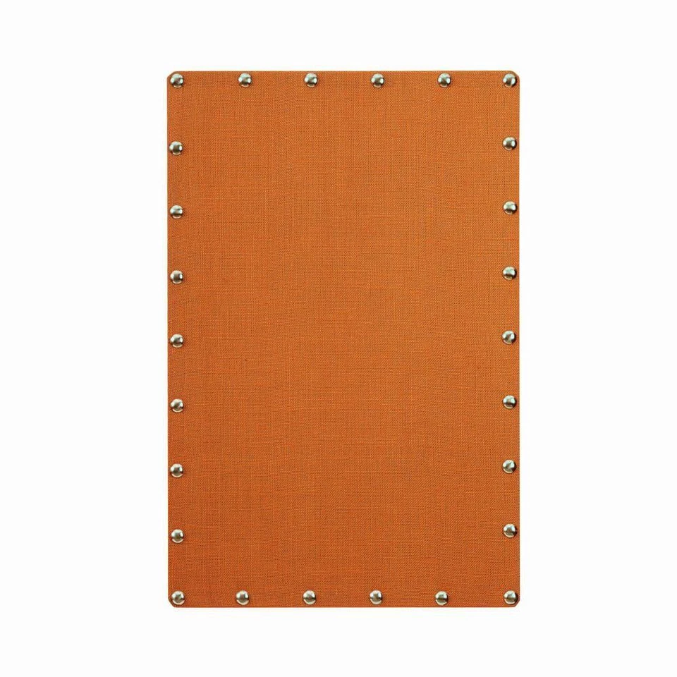 Bulletin Memo Board Orange Wall Mountable Decorative Nail Heads 24 in. x 36 in. - Image 4 of 4